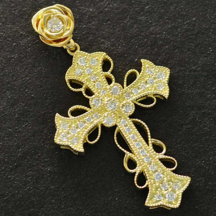 楽天市場】ペンダントトップ メンズ 18金 K18 ゴールド ダイヤモンド  