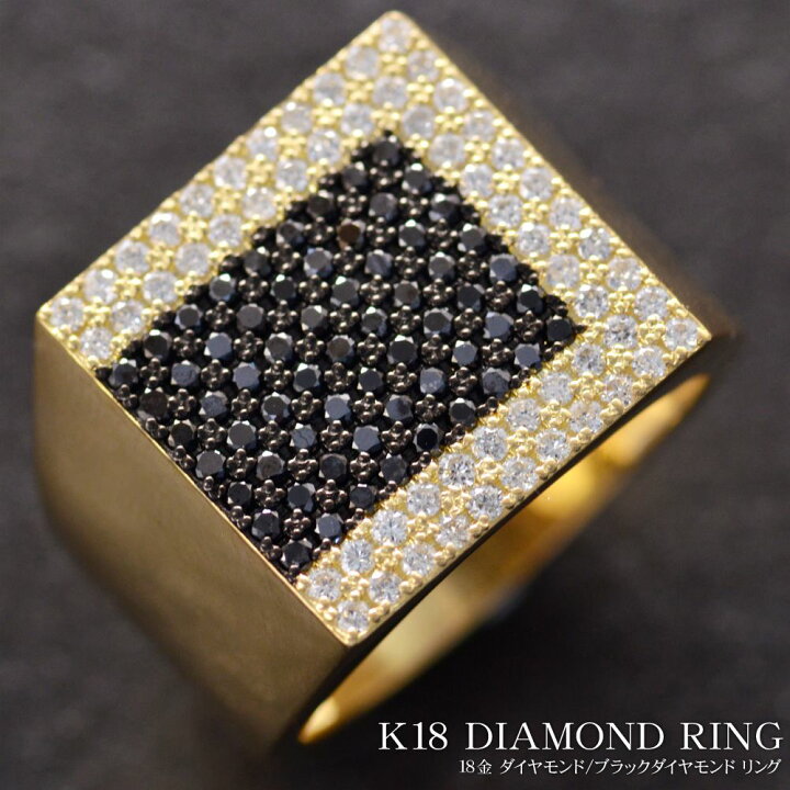 楽天市場】【P10倍-23:59まで】指輪 メンズリング 18金 K18 18K 印台  