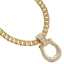 【マラソン同時開催★10%OFFクーポン】喜平 ネックレス 18金 ダイヤモンド 2.2ct K18 18K 50cm 喜平チェーン 馬蹄 ホースシュー ダイヤモンド ペンダントトップ セット リバーシブル プレゼント ギフト 【slim】【reversible】【diamond】【人気アイテム】【動画あり】