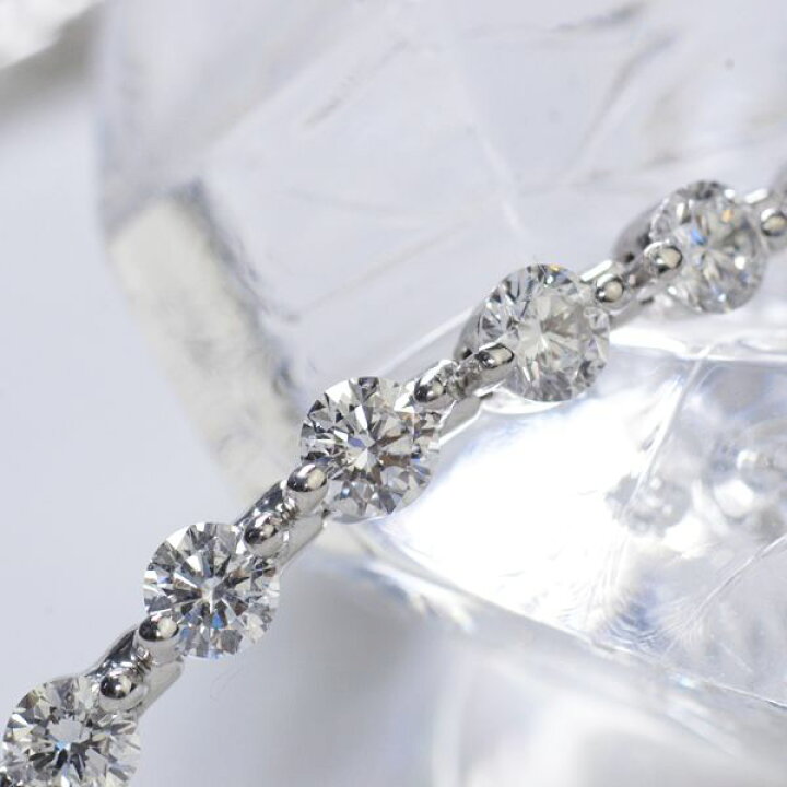 楽天市場】ブレスレット ダイヤモンド 5カラット プラチナ テニス  