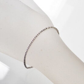 ブレスレット レディース ロードライトガーネット テニスブレスレット 18金 ホワイトゴールド K18 18k 鑑別書付き 日本製 刻印入り テニスチェーン