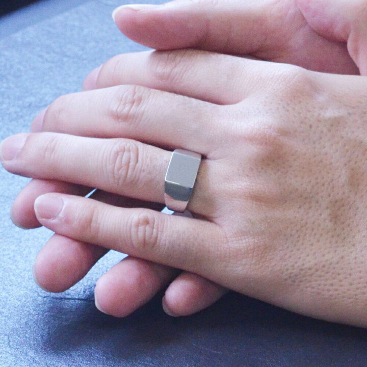 楽天市場】プラチナリング 印台 リング メンズ 指輪 Pt950 男性 日本製 