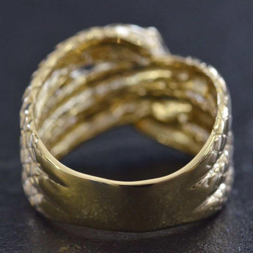 指輪 メンズリング 蛇 18金 K18 ゴールド ダイヤモンド スネーク リング 男性用 日本製 刻印入り ごつい 太め 大きいサイズ  作製可能【人気アイテム】 | アクセサリーマート