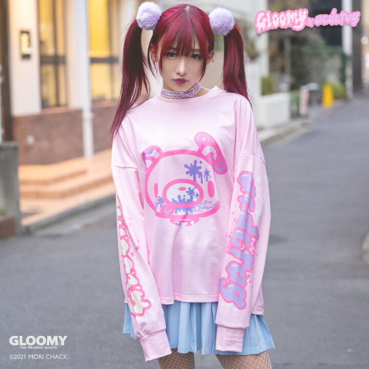 楽天市場 パステルグル ミ L S Tシャツ 長袖 原宿 原宿系 病みかわいい 病みかわ ゆめかわいい ファンシー キュート デコラ ファッション グロかわ レディース 個性的 派手カワ グル ミ コラボ ロゴ ピンク ストリート Acdcrag メール便可 Acdc Rag 原宿竹下通り店