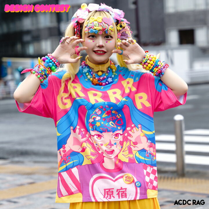 楽天市場 Don T Touch Me Tシャツ 半袖 カットソー 原宿系 原宿 派手カワ ファッション かわいい カラフル デコラ 女の子 個性的 ポップ キュート ファンシー ダンス 衣装 ダンス衣装 ヒップホップ レディース メンズ Acdcrag メール便可 Acdc Rag 原宿竹下通り店