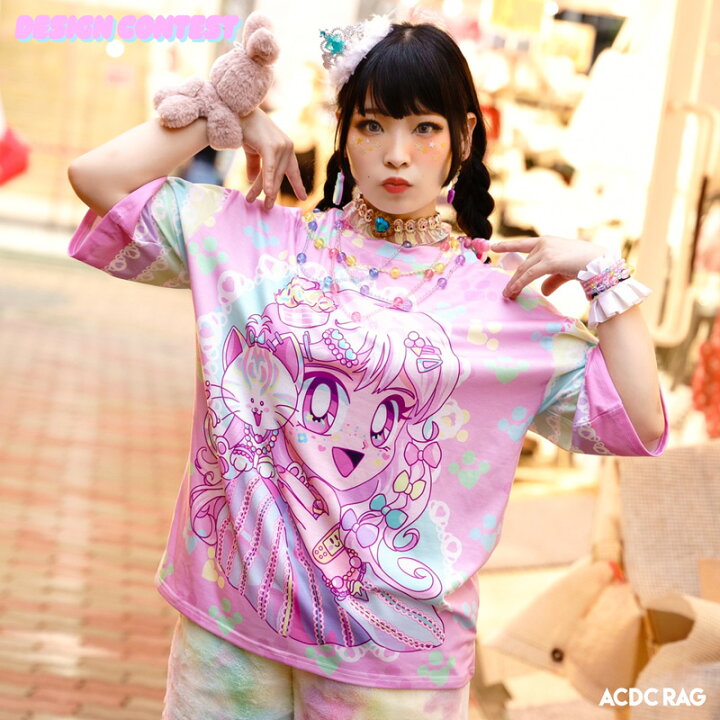 楽天市場 Furrever Tシャツ 半袖 カットソー 原宿系 原宿 派手カワ ファッション かわいい カラフル ゆめかわいい ゆめかわ パステル 女の子 個性的 ポップ キュート ファンシー ダンス 衣装 ダンス衣装 ヒップホップ レディース メンズ Acdcrag メール便可 Acdc Rag