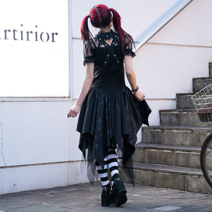 楽天市場 クロスワンピース ゴスロリ ワンピース 黒 ドレス 衣装 服 ゴシック ロリータ ゴス パンク ロック V系 バンギャ 変形 総柄 原宿 原宿系 ファッション レディース メイド コスチューム コスプレ ブラック Acdc Rag Acdc Rag 原宿竹下通り店 楽天市場 クロスワンピース ゴスロリ ワンピース 黒 ドレス 衣装 服 ゴシック ロリータ ゴス パンク ロック V系 バンギャ 変形 総柄 原宿 原宿系 ファッション レディース メイド コスチューム コスプレ ブラック Acdc Rag Acdc Rag 原宿竹下通り店