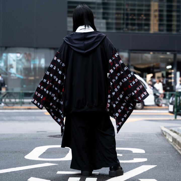 楽天市場】ジュバク キモノZIPパーカー パーカー 着物 和服 長袖 原宿 