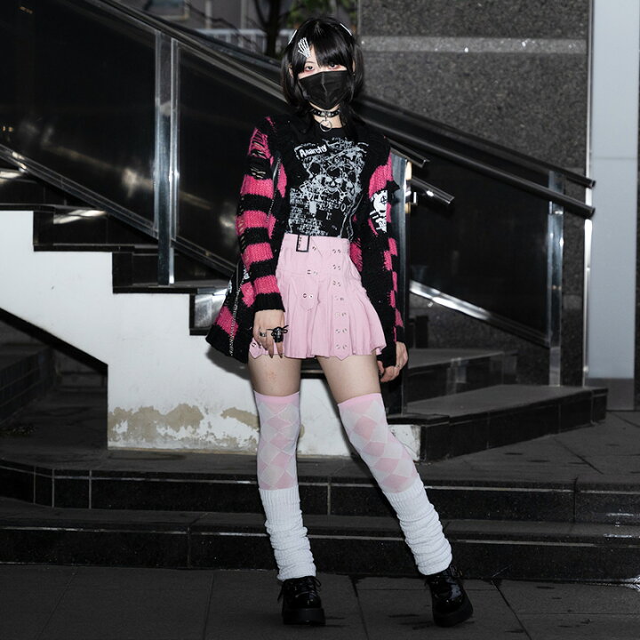 楽天市場】Pプリーツパンツスカート パンク ロック ファッション V系 