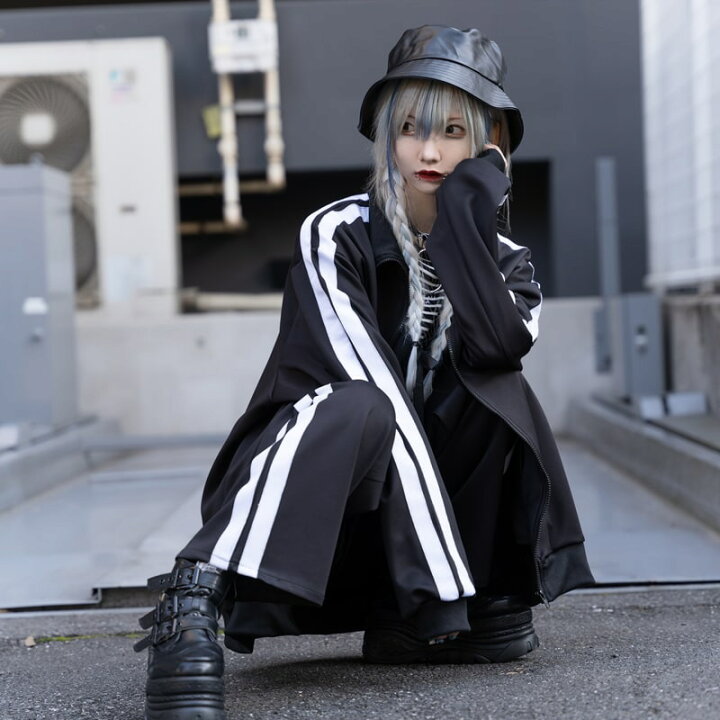 楽天市場 安心 ジャージパンツ ブラック トラックパンツ ジャージ 10分丈 原宿 韓国 原宿系 ファッション レディース メンズ かわいい 派手カワ サイドライン 刺繍 大きいサイズ ダンス 衣装 ヒップホップ ダンス衣装 個性的 Acdc Rag Acdc Rag 原宿竹下通り店