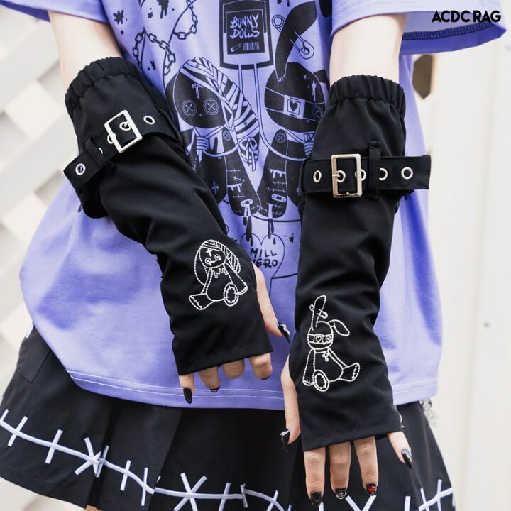 楽天市場 ムーンバニードールズ アームカバー パンク ロック V系 ファッション バンギャ 原宿系 原宿 韓国 病み 病みかわいい 派手カワ うさぎ ダンス 衣装 ダンス衣装 個性的 レディース メンズ ユニセックス Acdcrag メール便可 Acdc Rag 原宿竹下通り店