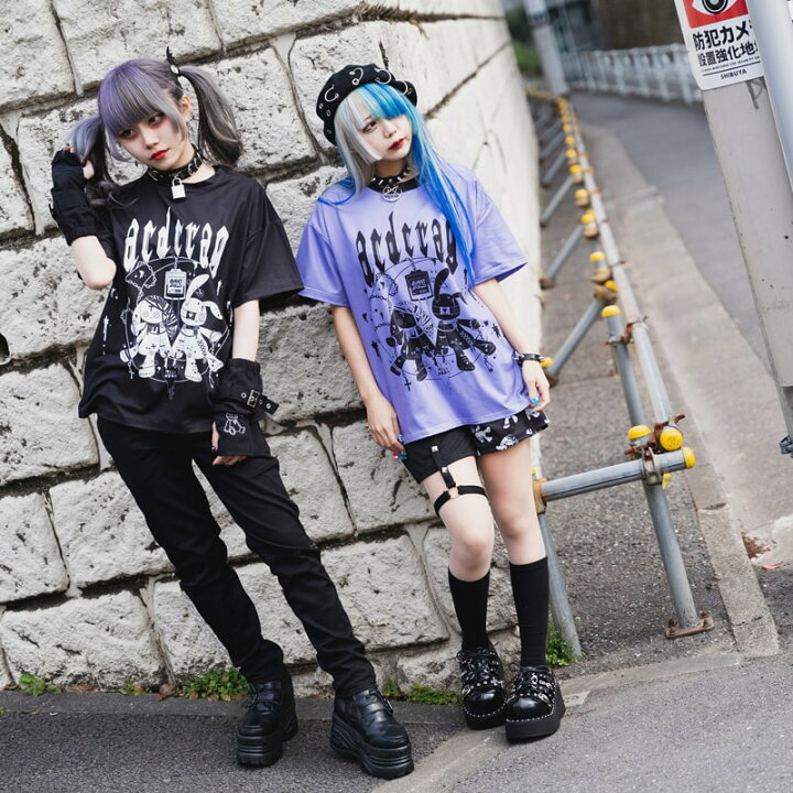 楽天市場 ムーンバニードールズ Tシャツ 半袖 パンク ロック V系 ファッション バンギャ 原宿系 原宿 韓国 病み 病みかわいい 派手カワ うさぎ 個性的 レディース メンズ ユニセックス ビッグシルエット オーバーサイズ 大きいサイズ Acdcrag メール便可 Acdc Rag