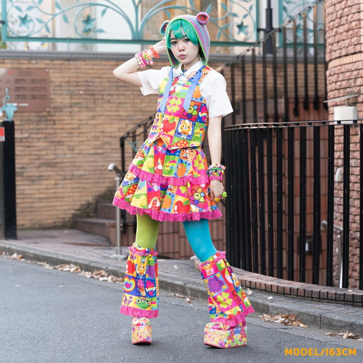 楽天市場 原宿 4 Ever スカート ミニスカート 原宿系 原宿 派手カワ ファッション かわいい カラフル デコラ ゆめかわ ゆめかわいい 個性的 ポップ キュート ファンシー フリル ダンス 衣装 ダンス衣装 ヒップホップ レディース Acdcrag Acdc Rag 原宿竹下通り店