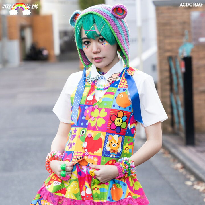 楽天市場 原宿 4 Ever ベスト 原宿系 原宿 派手カワ ファッション かわいい カラフル デコラ ゆめかわ ゆめかわいい 個性的 ポップ キュート ファンシー ダンス 衣装 ダンス衣装 ヒップホップ レディース Acdcrag メール便可 Acdc Rag 原宿竹下通り店
