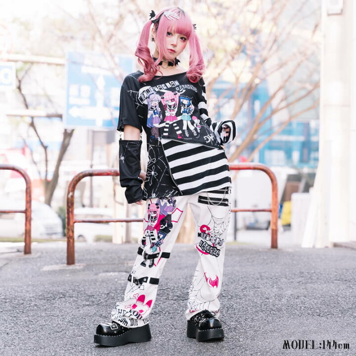 楽天市場 Emoパンクメンヘラチャン ロングパンツ 10分丈 ファッション 原宿系 原宿 病み 病みかわいい 派手カワ パンク ロック チェーン 江崎びす子 メンヘラチャン メンヘラ 個性的 レディース ブラック ホワイト 大きいサイズ Acdcrag Acdc Rag 原宿竹下通り店 楽天市場 Emoパンクメンヘラチャン ロングパンツ 10分丈 ファッション 原宿系 原宿 病み 病みかわいい 派手カワ パンク ロック チェーン 江崎びす子 メンヘラチャン メンヘラ 個性的 レディース ブラック ホワイト 大きいサイズ Acdcrag Acdc Rag 原宿竹下通り店