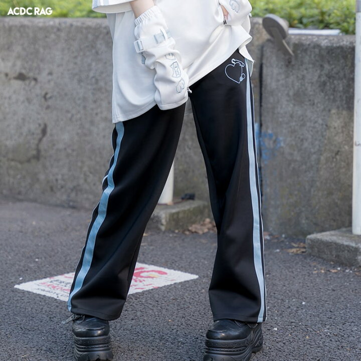 楽天市場】安心 ジャージパンツ BK/P.BL トラックパンツ ジャージ 10分 