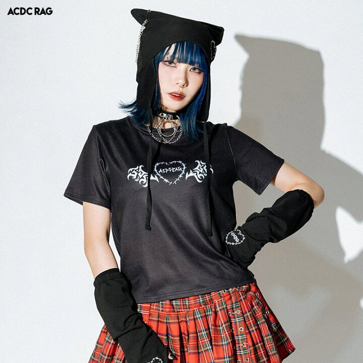 楽天市場】WING HEART チビTシャツ 半袖 y2k 原宿系 原宿 派手カワ 