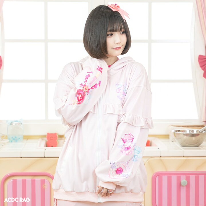 楽天市場】SweetMagicalユニコーン ZIPパーカー PI 長袖 原宿 原宿系 