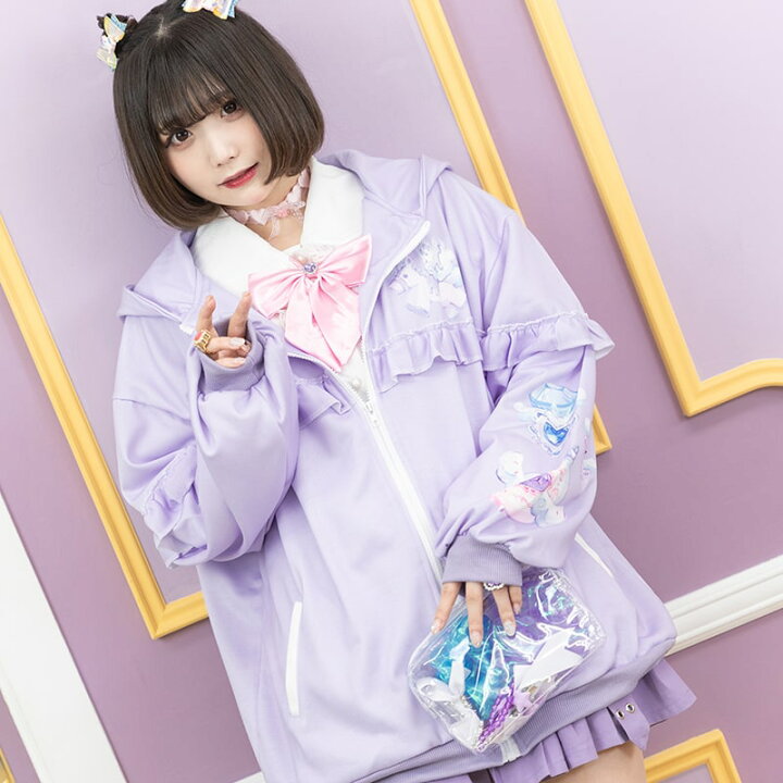 楽天市場】SweetMagicalユニコーン ZIPパーカー PU 長袖 原宿 原宿系 