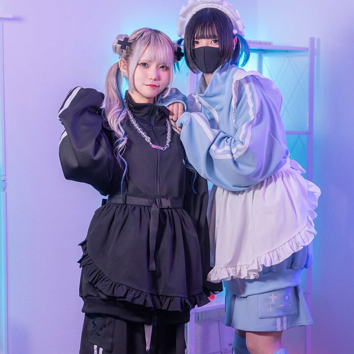楽天市場】エプロン メイド フリル 原宿 原宿系 ファッション 天使界隈 