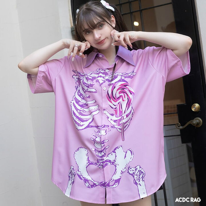 楽天市場】[半袖]タレロリポップ シャツ パンク ロック V系 