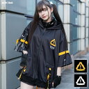 [半袖]ERROR CODE ジャケット ブルゾン 半袖 原宿系 原宿 ライン ファッション パンク ロック サイバー サバゲー テック 刺繍 派手 かわいい 派手かわ 個性的 ダンス 衣装 ダンス衣装 ヒップホップ レディース メンズ ブラック イエロー ホワイト 大きいサイズ ACDCRAG