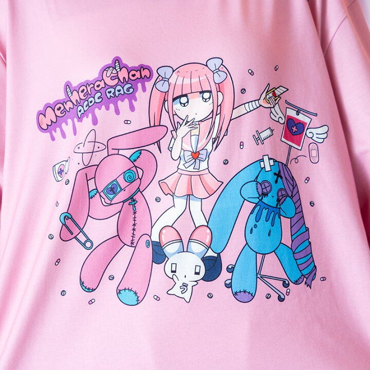 楽天市場】メンヘラチャンミルネロ Tシャツ 半袖 原宿 原宿系 