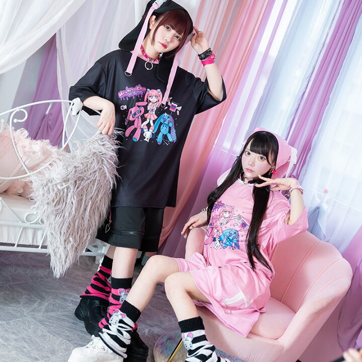 楽天市場】メンヘラチャンミルネロ Tシャツ 半袖 原宿 原宿系 
