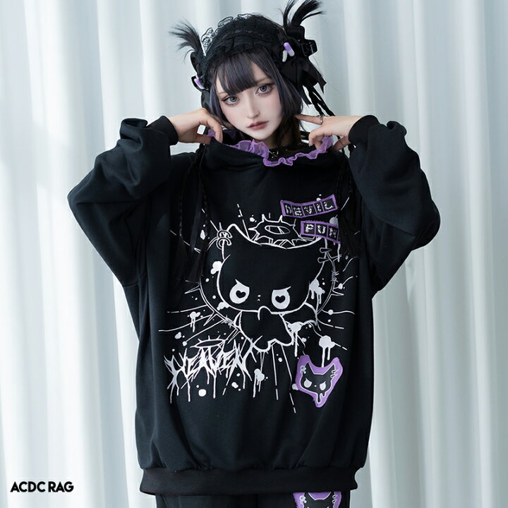 楽天市場】DEVIL PUNK パーカー 長袖 原宿系 原宿 ファッション パンク 