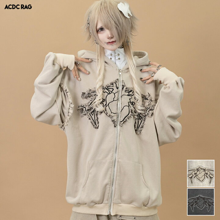 楽天市場】Cryptid Corpse ZIPパーカー 長袖 ジップアップ 原宿 原宿系 