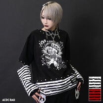 楽天市場】パンク ロック ボーダー ロンtの通販