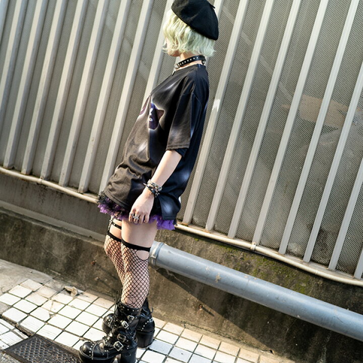 楽天市場 Bad Kitty Tシャツ カットソー 原宿 原宿系 ファッション レディース 半袖 大きいサイズ モード 病み 服 病みかわいい 派手 カワ 個性的 イラスト プリント 猫 ねこ ネコ 総柄 ダンス 衣装 ヒップホップ パンク ロック ブラック Acdc Rag メール便可
