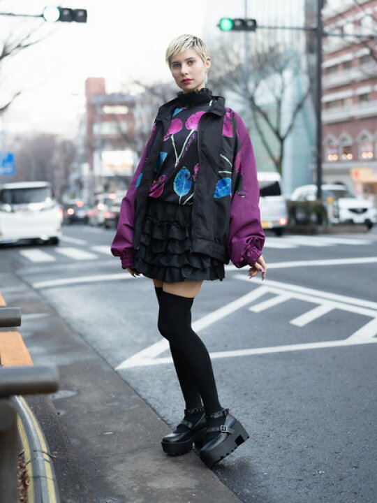 楽天市場 チェリー ナイロンジャケット 長袖 アウター ブルゾン ジャケット コート 原宿 原宿系 病みかわいい ファッション パンク ロック レディース メンズ 大きいサイズ 個性的 派手カワ さくらんぼ 紫 パープル Acdc Rag Acdc Rag 原宿竹下通り店