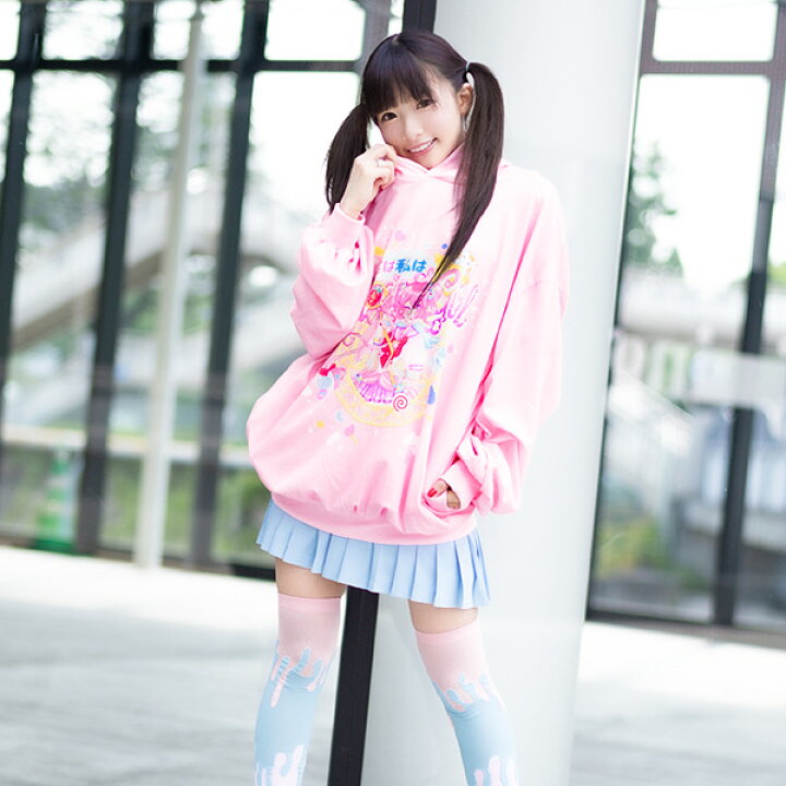 楽天市場 Magical Girl パーカー 原宿系 原宿 韓国 ピンク ゆめかわいい 派手カワ 派手 かわいい カラフル 個性的 イラスト レディース 大きいサイズ ピンク Acdcrag Acdc Rag 原宿竹下通り店