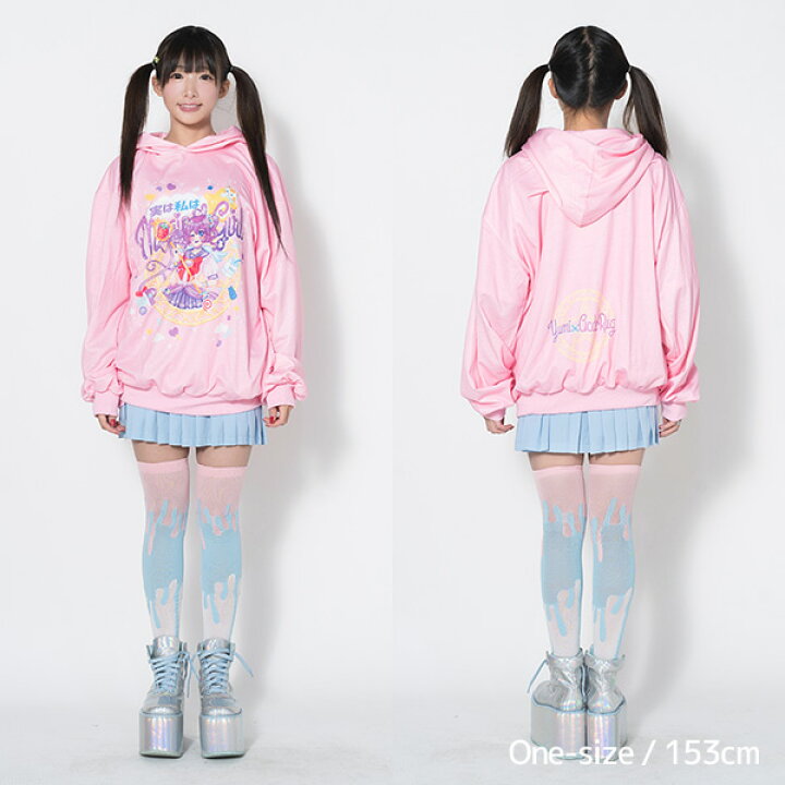 楽天市場 Magical Girl パーカー 原宿系 原宿 韓国 ピンク ゆめかわいい 派手カワ 派手 かわいい カラフル 個性的 イラスト レディース 大きいサイズ ピンク Acdcrag Acdc Rag 原宿竹下通り店