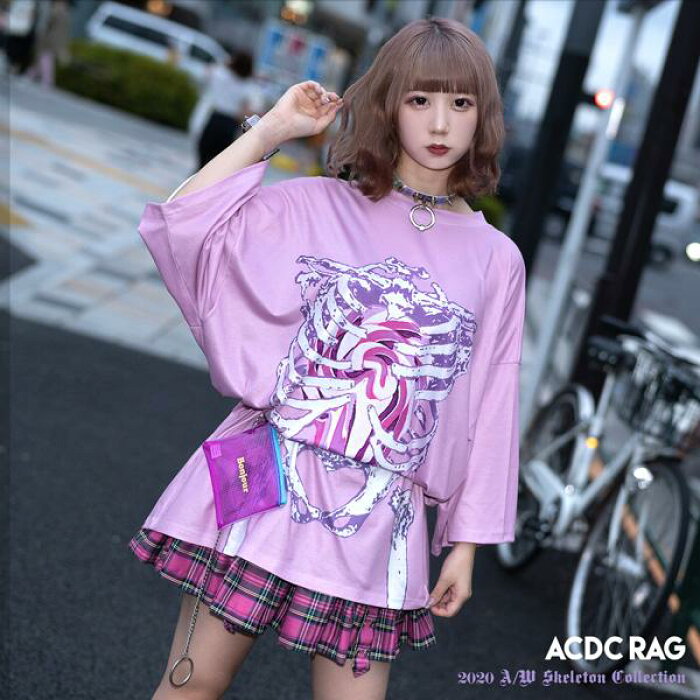 タレロリポップ ヒュージt Tシャツ 半袖 パンク ロック V系 ファッション バンギャ 原宿系 原宿 韓国 ピンク 病み 病みかわいい 派手カワ 個性的 キャンディ 骸骨 スケルトン レディース メンズ ビッグシルエット オーバーサイズ Acdcrag メール便可 Product Details