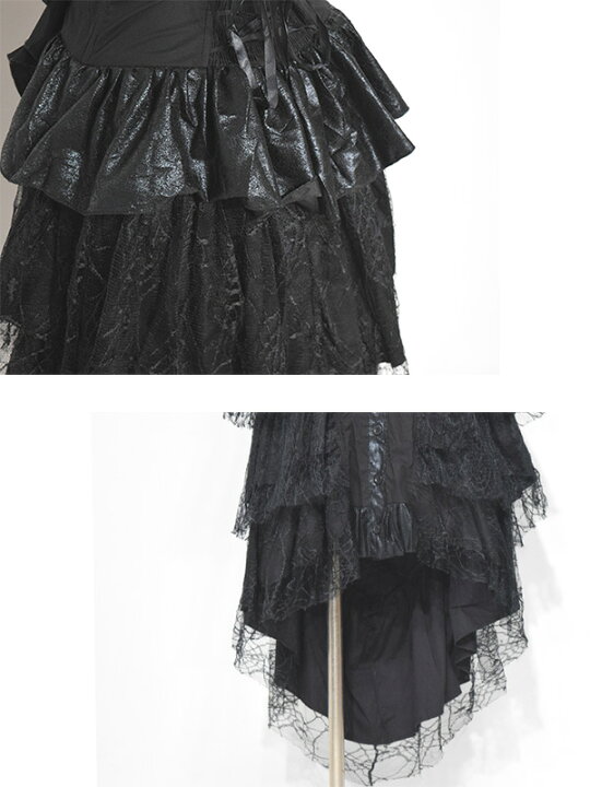 楽天市場 3レースワンピース ゴスロリ ワンピース 黒 ドレス 衣装 服 スカート ロング ハイウエスト ゴシック ロリータ ゴス パンク ロック V系 バンギャ レース 原宿 原宿系 ファッション レディース メイド コスチューム コスプレ ブラック Acdc Rag Acdc Rag