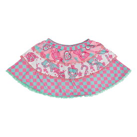 Gloomy x Sophie Powers Candy スカート ミニ丈 ファッション 原宿系 原宿 病み 病みかわいい 派手カワ ポップ パステル キャンディ グルーミー グルーミー Gloomy 総柄 個性的 レディース ピンク ブルー 大きいサイズ ACDCRAG