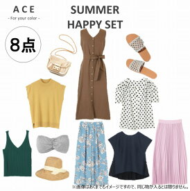 【特別価格】夏物福袋E（サマーファッション8点セット） ブラウス　シャツ　チュニック　カットソー　ワンピース　パンツ　スケート　カジュアル　セクシー　夏　夏物　福袋　豪華福袋　2024　レディース　人気　プレゼント　送料無料