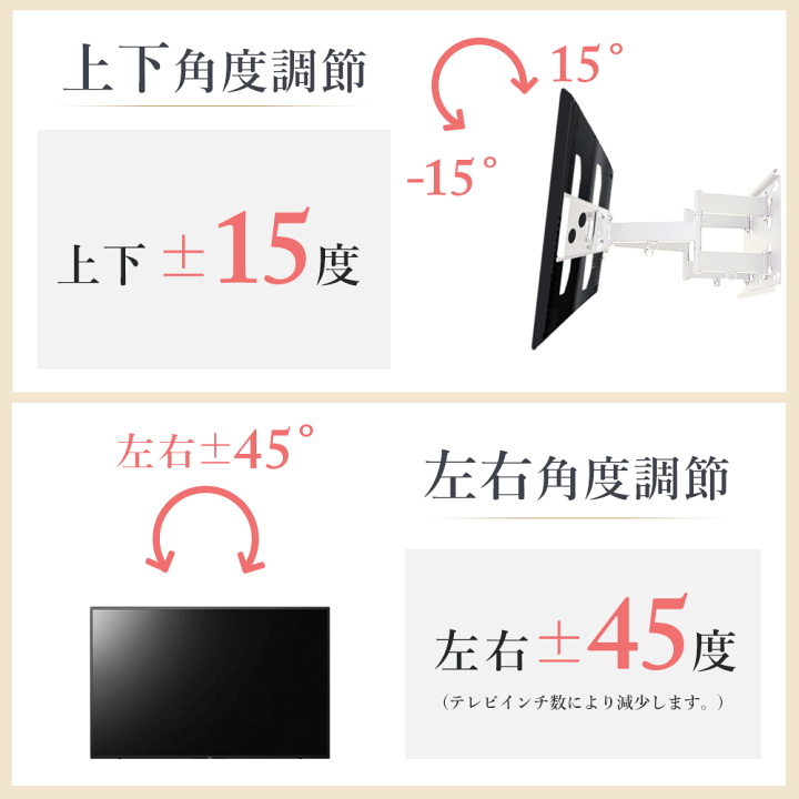 楽天市場】送料無料 テレビ 壁掛け 金具 壁掛けテレビ テレビ壁掛け