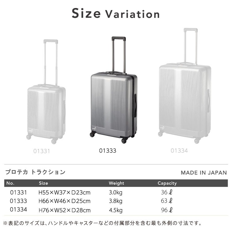 楽天市場】【公式】 スーツケース 5-7泊 キャリーケース ジッパー