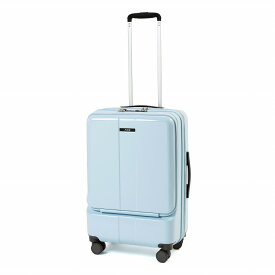 【 公式 】 スーツケース ACE フォールズ Mサイズ フロントオープン ダブルキャスター ファスナー TSAロック搭載 キャスターストッパー 出張 46～57L 06906