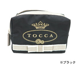 トッカ(TOCCA) LOGO POUCH ロゴポーチ【ジム 旅行 メイクポーチ コスメポーチ 化粧品 小物 女性 同僚 女友達 レディース プレゼント ギフト プチギフト ブランドポーチ お返し お礼 返礼品 誕生日 退職祝い】★☆