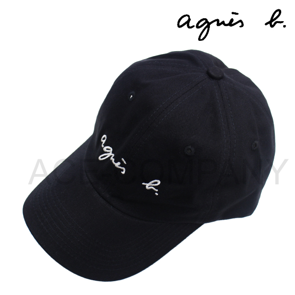 アニエスベー アニエスb ロゴ キャップ(2572-GT47)/ブラック[agnes b PARIS]【帽子 CAP 正規品 メンズ  レディース ポロ】【あす楽】 ace-web
