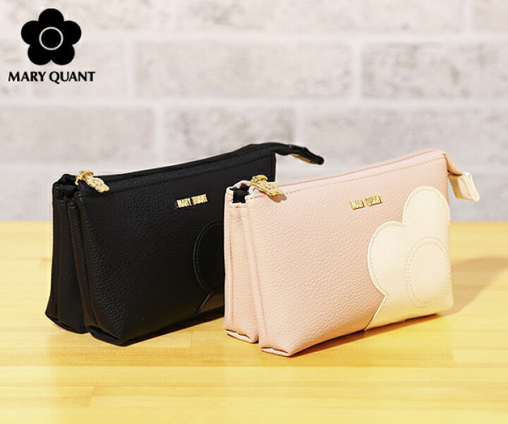 楽天市場】マリークワント シュリンクデイジーパッチ 3ポケットポーチ  