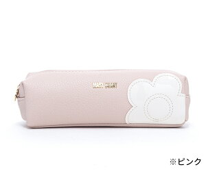 マリークワント シュリンクデイジーパッチ スクエアペンケース(MARY QUANT)【筆箱 ふでばこ レディース マリクワ マリー クヮント MQ ポーチ プチギフト】★☆