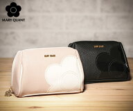 マリークワント シュリンクデイジーパッチ オーバルポーチ(MARY QUANT)【ポーチ 化粧ポーチ コスメ ケー…