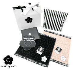 マリークワント ギフトセット(ミラーxタオルハンカチ）(MARY QUANT)【同僚 上司 女友達 女子 ハンカチ コスメ用品 通勤 通学 旅行 コスメ 人気 ギフトプチギフト】★☆ プレゼント ギフト