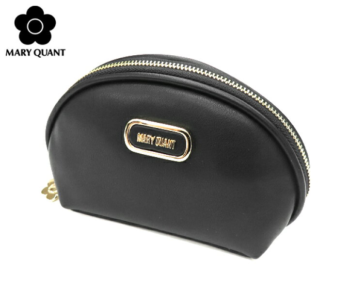 メイクポーチ マリークワント ポーチ 人気  マリークワント フレームメタルロゴ ラウンドポーチ MARY QUANT 通勤 通学 旅行 コスメ リップ 人気 化粧品 マルチポーチ マルチケース コスメ ケース レディース マリクワ マリー クヮント ace-web