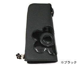 マリークワント エナメルデイジー スタンドブラシペンケース (MARY QUANT)【筆箱 化粧ポーチ 旅行 ジム 通勤 通学 メイク道具 レディース マリクワ コスメポーチ MQ プチギフト】★☆